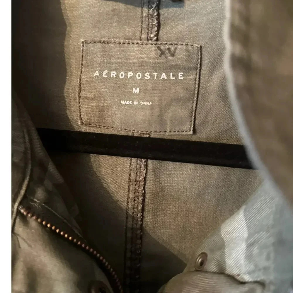 Aeropostale camo anorak cotton jacket miliary M streetwear - Picture 2 of 8